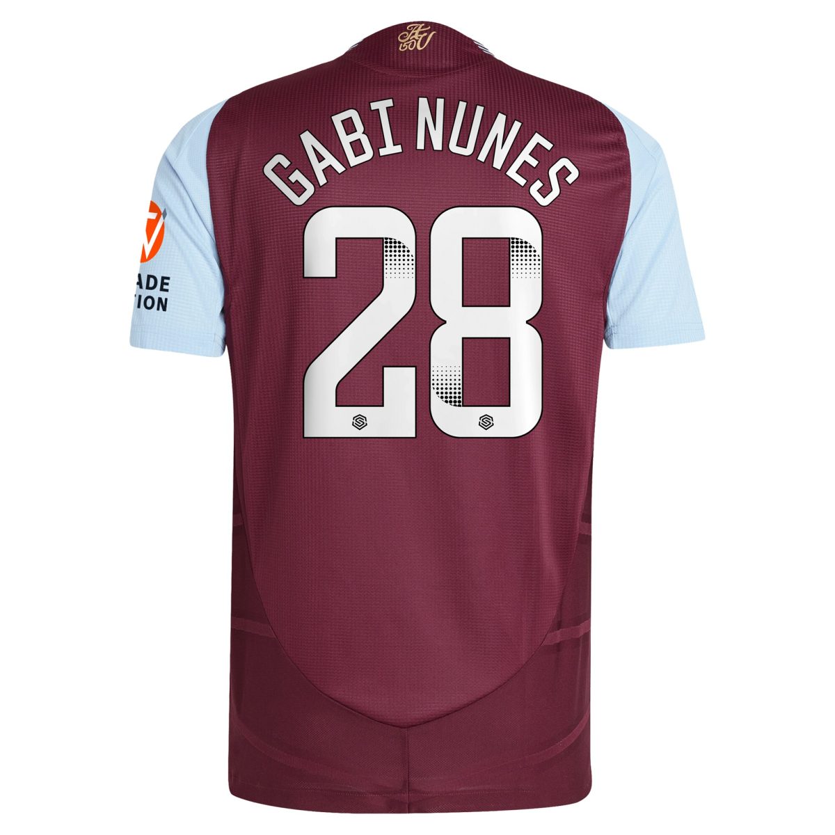 aston villa wsl adidas home authentic shirt 2024-25 with gabi nunes 28 printing Collection - Aston Villa Fan Shop Official Gear