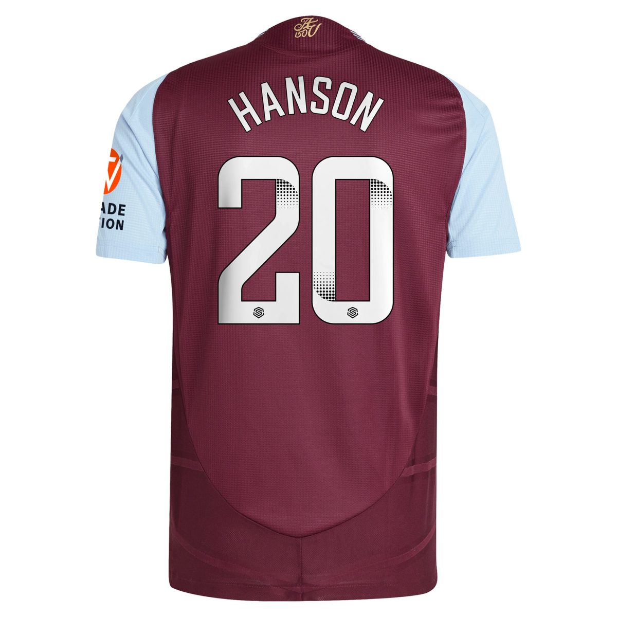 aston villa wsl adidas home authentic shirt 2024-25 with hanson 20 printing Collection - Aston Villa Fan Shop Official Gear