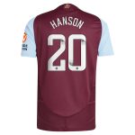 aston villa wsl adidas home authentic shirt 2024-25 with hanson 20 printing Collection - Aston Villa Fan Shop Official Gear