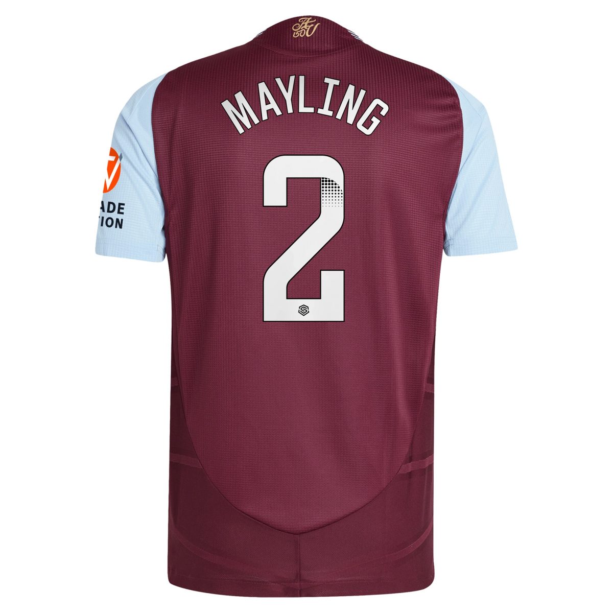 aston villa wsl adidas home authentic shirt 2024-25 with mayling 2 printing Collection - Aston Villa Fan Shop Official Gear