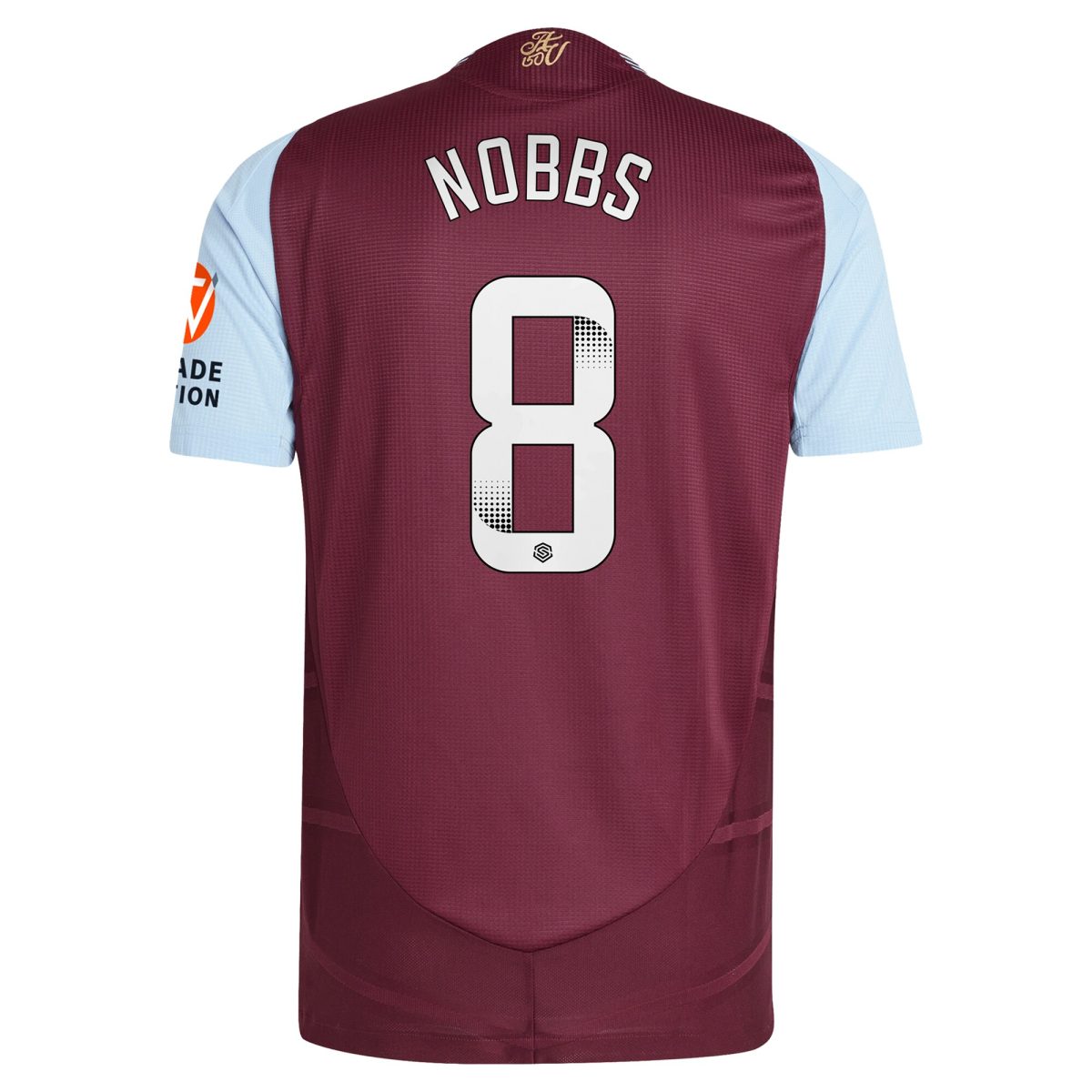 aston villa wsl adidas home authentic shirt 2024-25 with nobbs 8 printing Collection - Aston Villa Fan Shop Official Gear