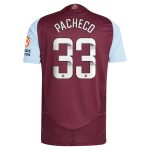 aston villa wsl adidas home authentic shirt 2024-25 with pacheco 33 printing Collection - Aston Villa Fan Shop Official Gear