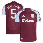 aston villa wsl adidas home authentic shirt 2024-25 with staniforth 5 printing Collection - Aston Villa Fan Shop Official Gear