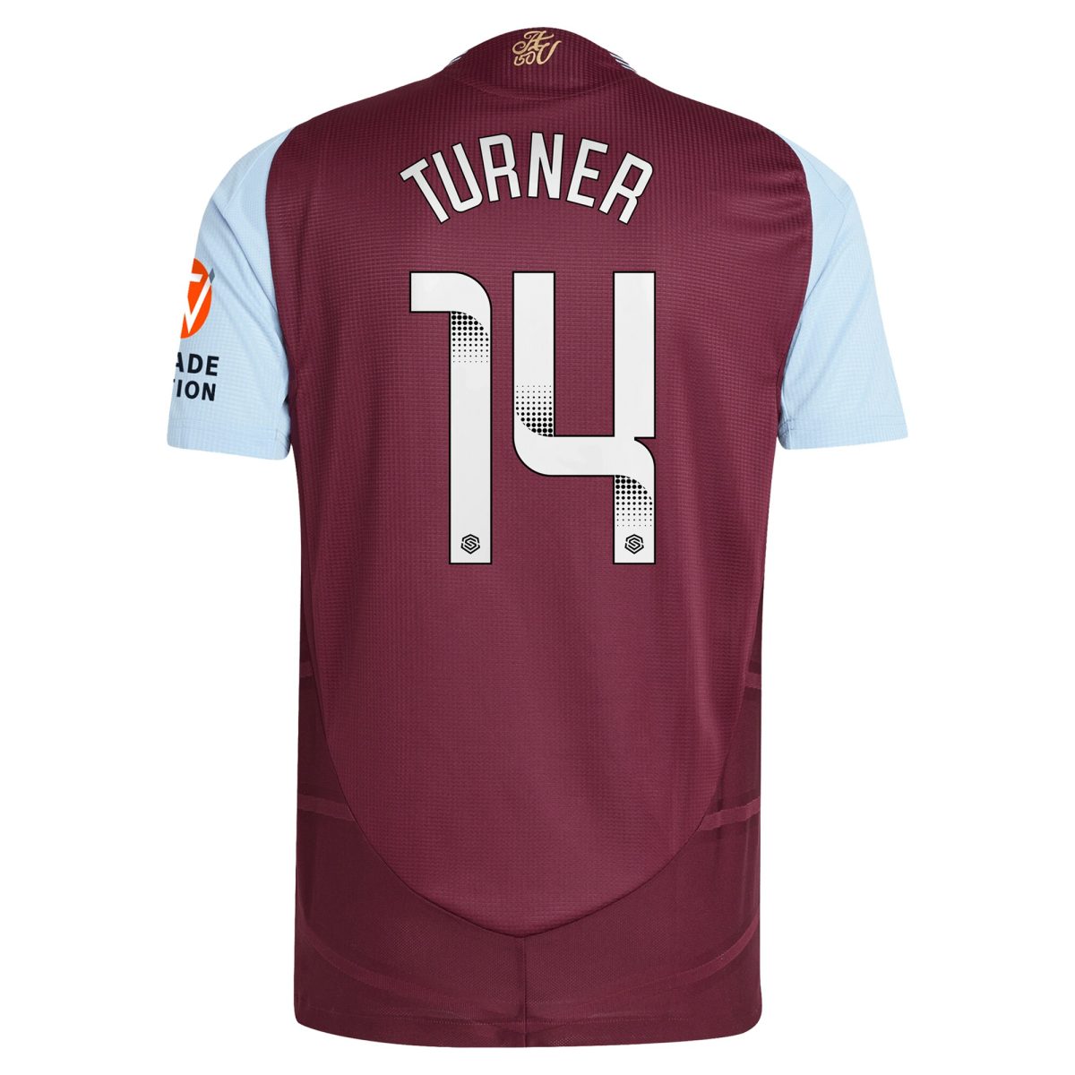 aston villa wsl adidas home authentic shirt 2024-25 with turner 14 printing Collection - Aston Villa Fan Shop Official Gear
