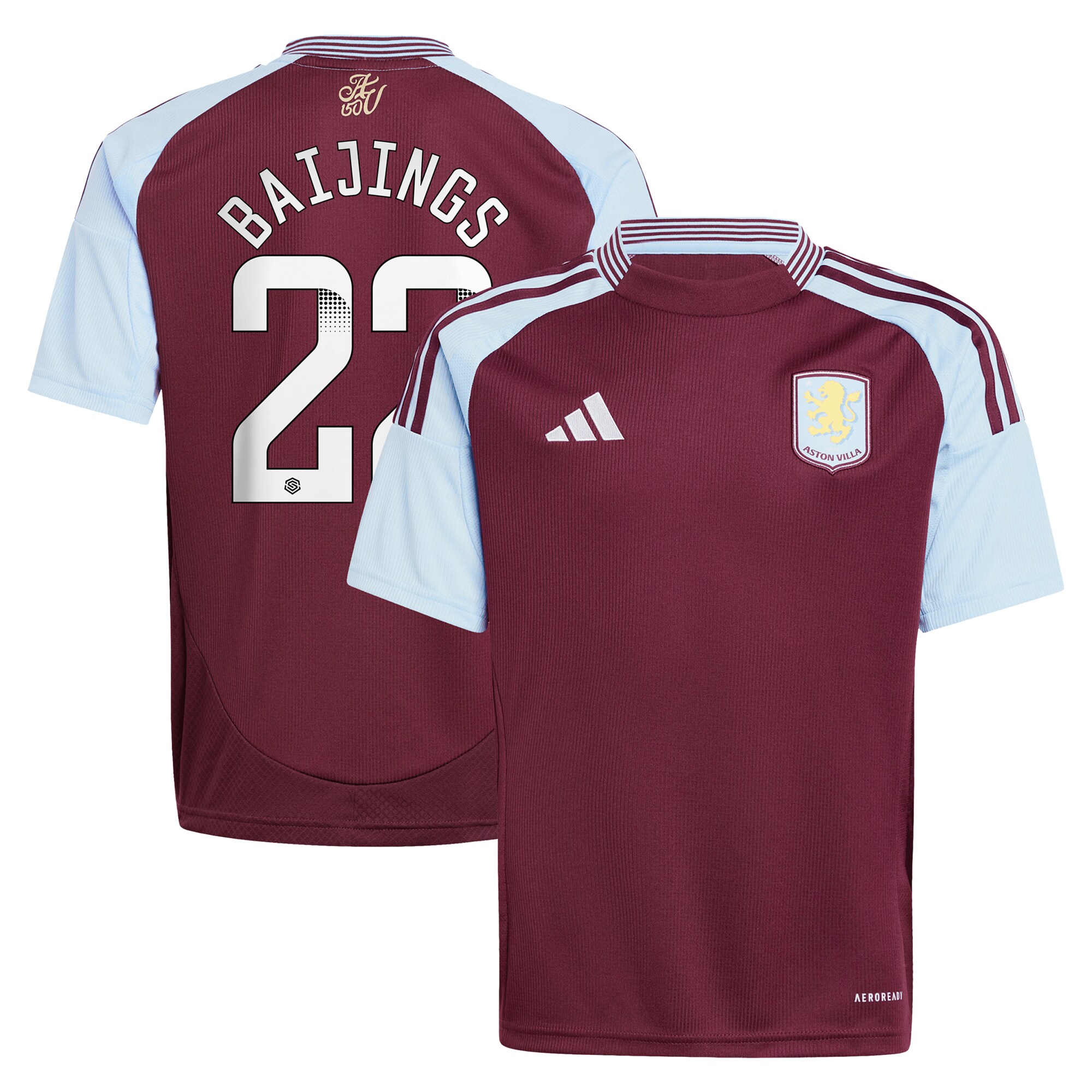 aston villa wsl adidas home shirt 2024-25 – kids with baijings 22 printing Collection – Aston Villa Fan Shop Official Gear Collection - Aston Villa Fan Shop Official Gear