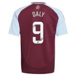 aston villa wsl adidas home shirt 2024-25 – kids with daly 9 printing Collection - Aston Villa Fan Shop Official Gear