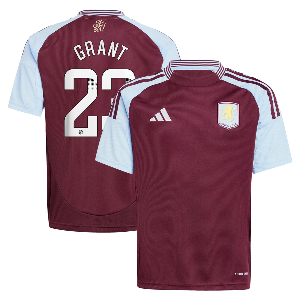 aston villa wsl adidas home shirt 2024-25 – kids with grant 23 printing Collection – Aston Villa Fan Shop Official Gear Collection - Aston Villa Fan Shop Official Gear