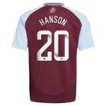 aston villa wsl adidas home shirt 2024-25 – kids with hanson 20 printing Collection - Aston Villa Fan Shop Official Gear