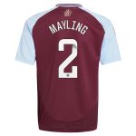 aston villa wsl adidas home shirt 2024-25 – kids with mayling 2 printing Collection - Aston Villa Fan Shop Official Gear