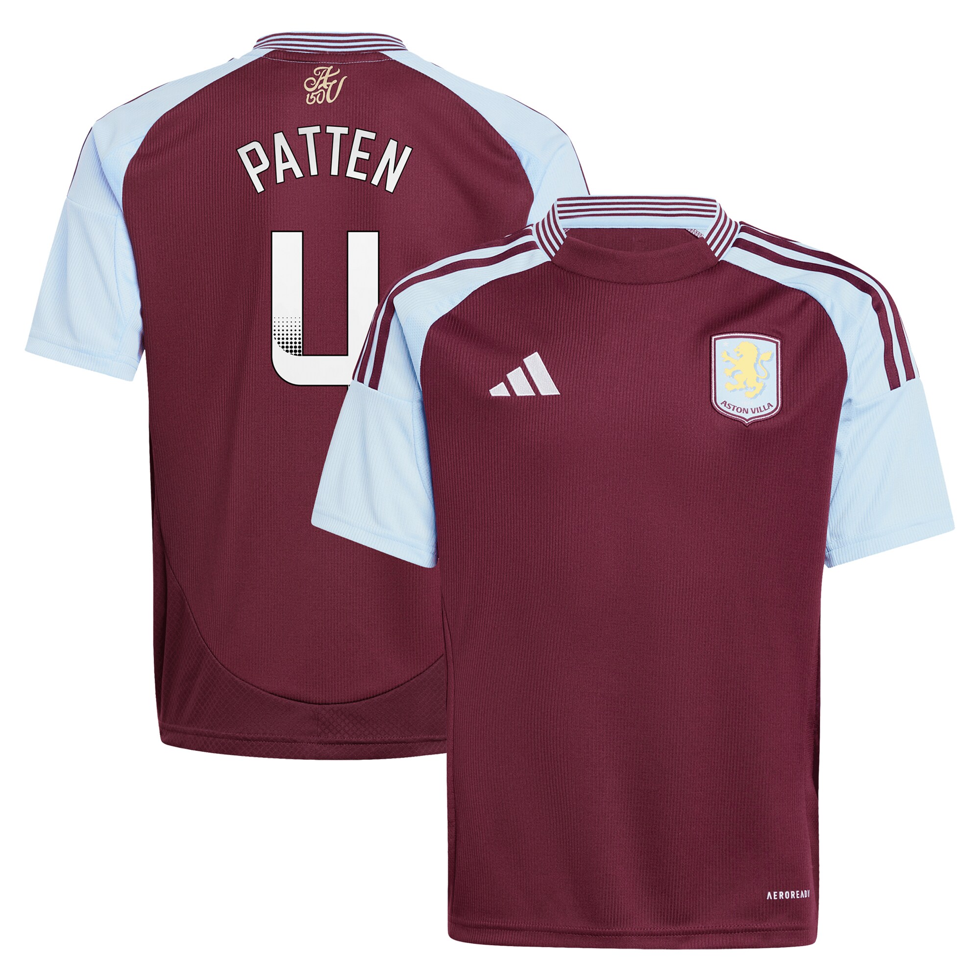 aston villa wsl adidas home shirt 2024-25 – kids with patten 4 printing Collection - Aston Villa Fan Shop Official Gear