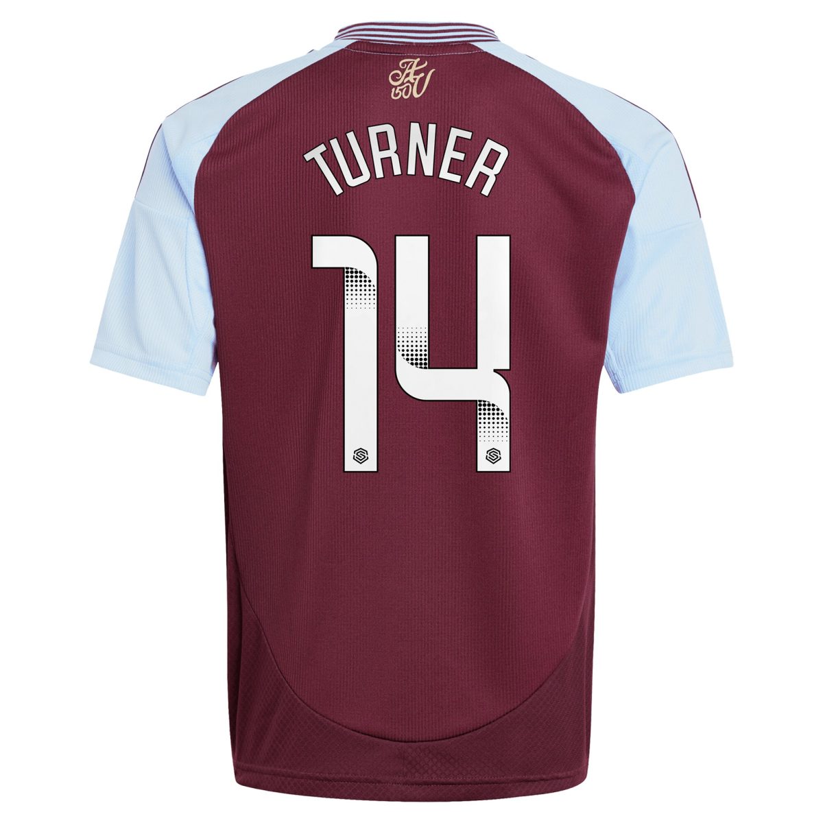 aston villa wsl adidas home shirt 2024-25 – kids with turner 14 printing Collection - Aston Villa Fan Shop Official Gear