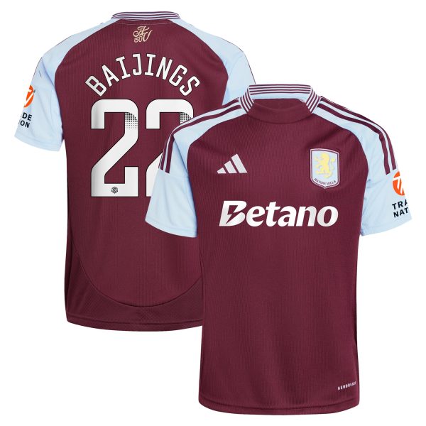 aston villa wsl adidas home shirt 2024-25 with baijings 22 printing Collection - Aston Villa Fan Shop Official Gear