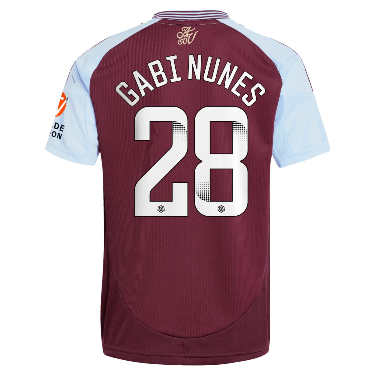 aston villa wsl adidas home shirt 2024-25 with gabi nunes 28 printing Collection - Aston Villa Fan Shop Official Gear
