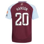 aston villa wsl adidas home shirt 2024-25 with hanson 20 printing Collection - Aston Villa Fan Shop Official Gear