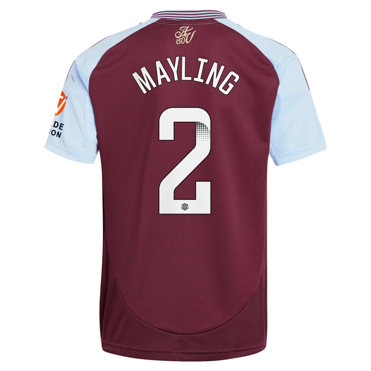 aston villa wsl adidas home shirt 2024-25 with mayling 2 printing Collection - Aston Villa Fan Shop Official Gear