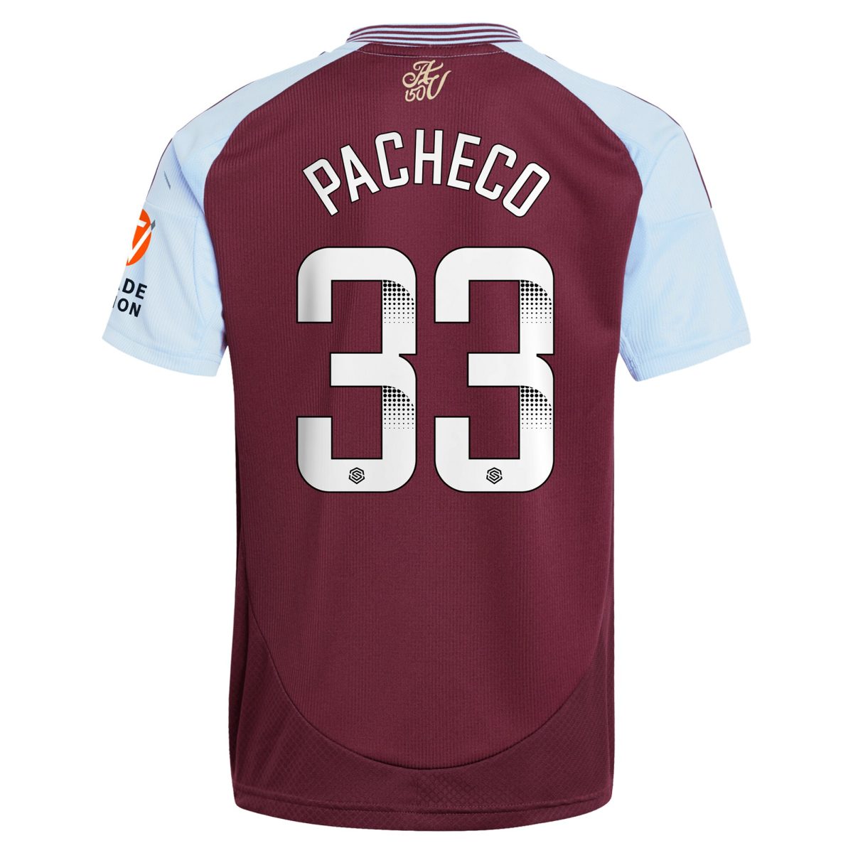 aston villa wsl adidas home shirt 2024-25 with pacheco 33 printing Collection - Aston Villa Fan Shop Official Gear