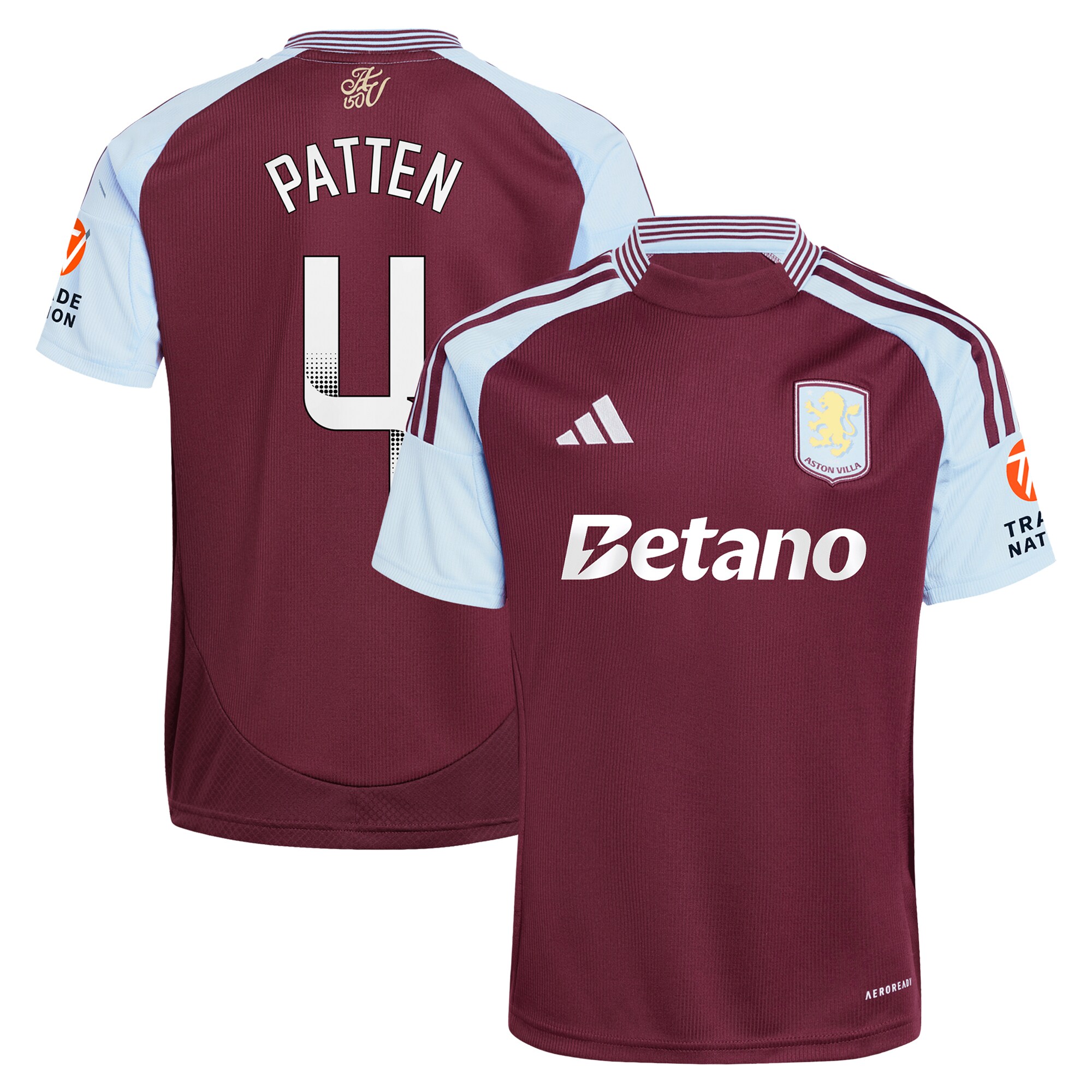 aston villa wsl adidas home shirt 2024-25 with patten 4 printing Collection - Aston Villa Fan Shop Official Gear