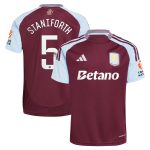 aston villa wsl adidas home shirt 2024-25 with staniforth 5 printing Collection - Aston Villa Fan Shop Official Gear