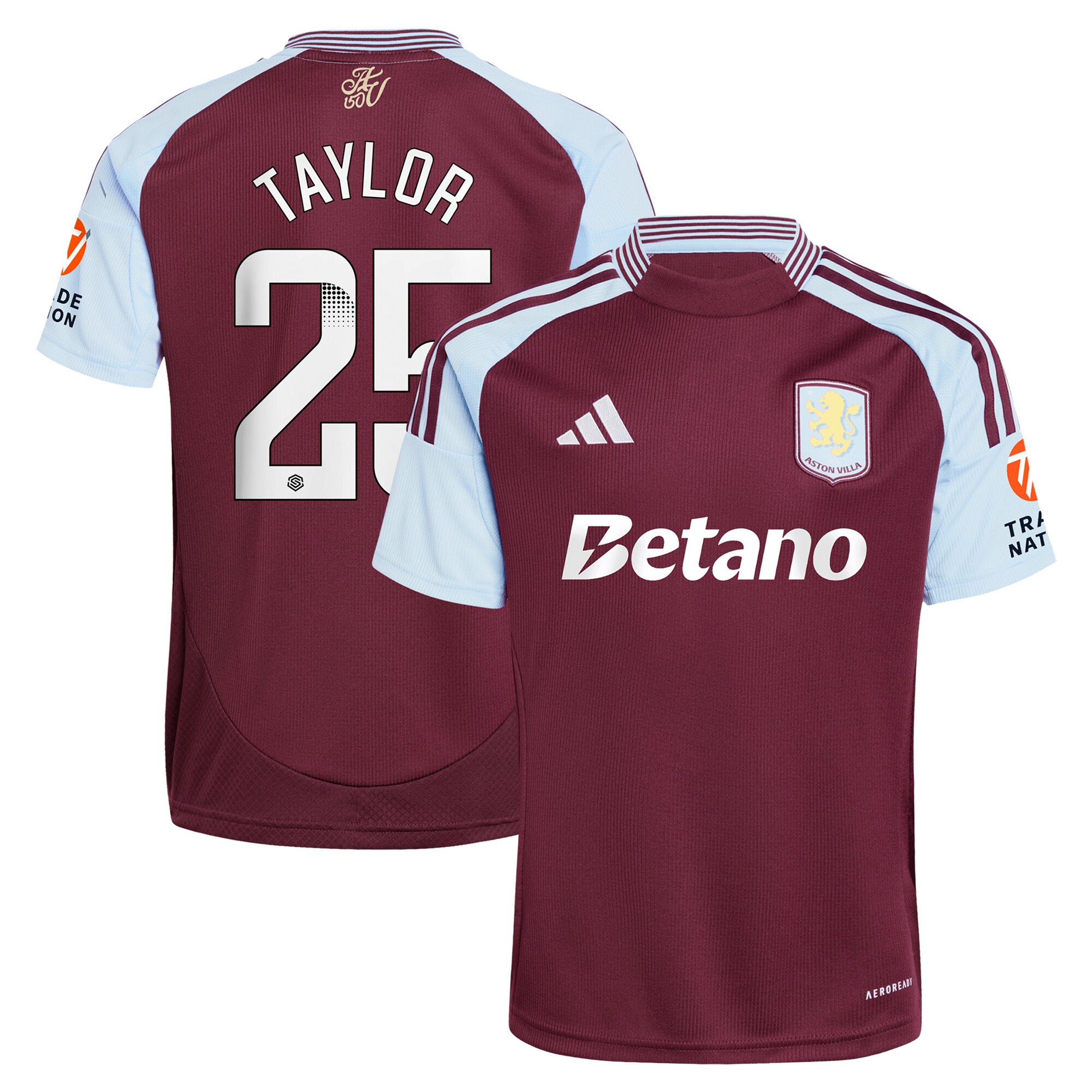 aston villa wsl adidas home shirt 2024-25 with taylor 25 printing Collection – Aston Villa Fan Shop Official Gear Collection - Aston Villa Fan Shop Official Gear