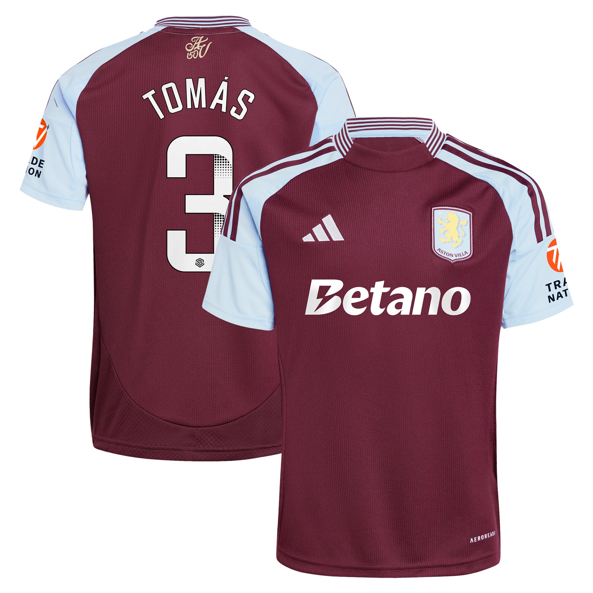 aston villa wsl adidas home shirt 2024-25 with tomás 3 printing Collection – Aston Villa Fan Shop Official Gear Collection - Aston Villa Fan Shop Official Gear