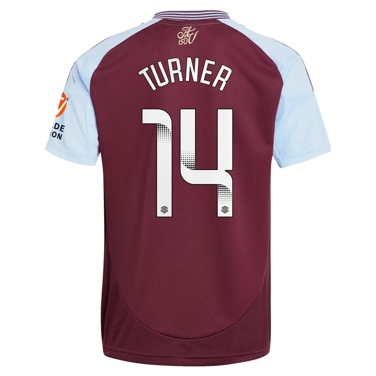 aston villa wsl adidas home shirt 2024-25 with turner 14 printing Collection - Aston Villa Fan Shop Official Gear