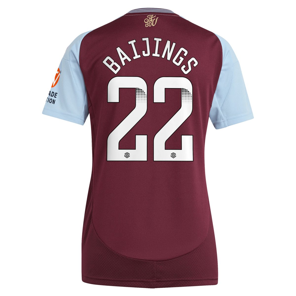 aston villa wsl adidas home shirt 2024-25 – womens with baijings 22 printing Collection - Aston Villa Fan Shop Official Gear