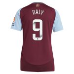 aston villa wsl adidas home shirt 2024-25 – womens with daly 9 printing Collection - Aston Villa Fan Shop Official Gear