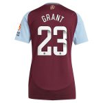 aston villa wsl adidas home shirt 2024-25 – womens with grant 23 printing Collection - Aston Villa Fan Shop Official Gear