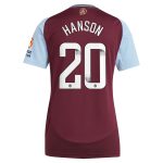 aston villa wsl adidas home shirt 2024-25 – womens with hanson 20 printing Collection - Aston Villa Fan Shop Official Gear