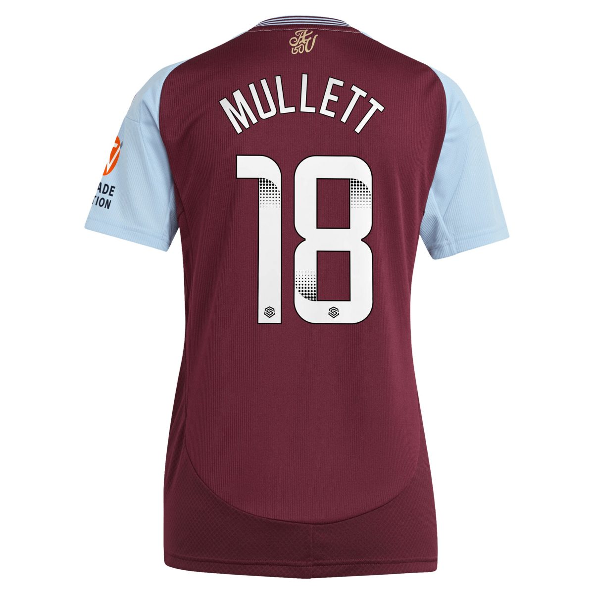 aston villa wsl adidas home shirt 2024-25 – womens with mullett 18 printing Collection - Aston Villa Fan Shop Official Gear