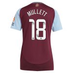 aston villa wsl adidas home shirt 2024-25 – womens with mullett 18 printing Collection - Aston Villa Fan Shop Official Gear