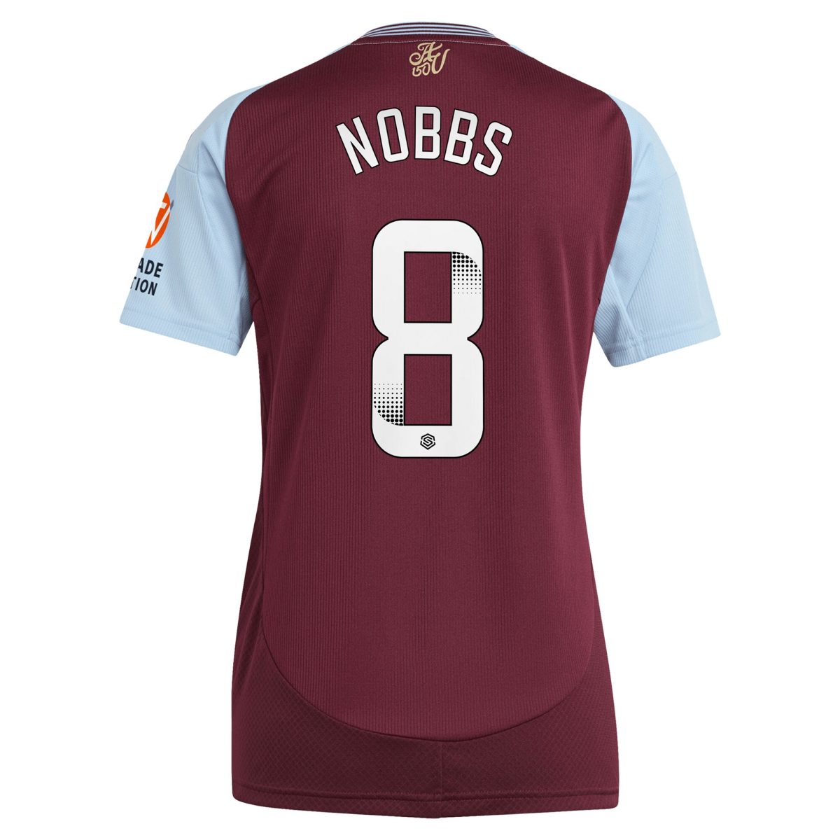 aston villa wsl adidas home shirt 2024-25 – womens with nobbs 8 printing Collection - Aston Villa Fan Shop Official Gear