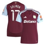 aston villa wsl adidas home shirt 2024-25 – womens with salmon 17 printing Collection - Aston Villa Fan Shop Official Gear