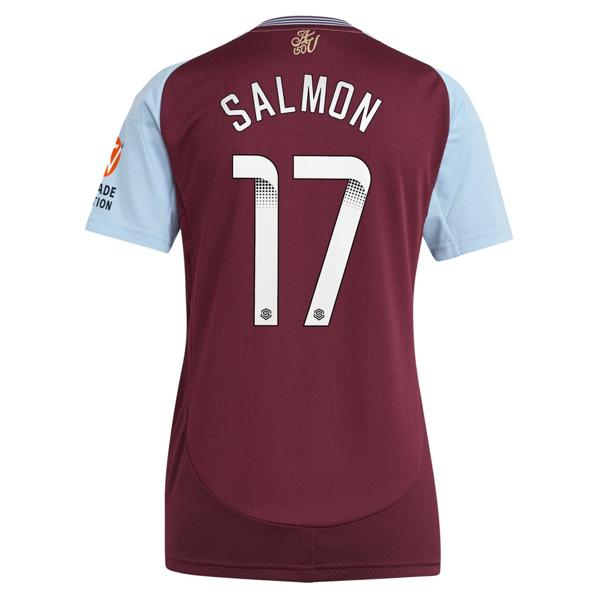 aston villa wsl adidas home shirt 2024-25 – womens with salmon 17 printing Collection - Aston Villa Fan Shop Official Gear