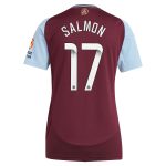 aston villa wsl adidas home shirt 2024-25 – womens with salmon 17 printing Collection - Aston Villa Fan Shop Official Gear