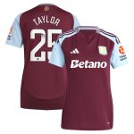 aston villa wsl adidas home shirt 2024-25 – womens with taylor 25 printing Collection - Aston Villa Fan Shop Official Gear