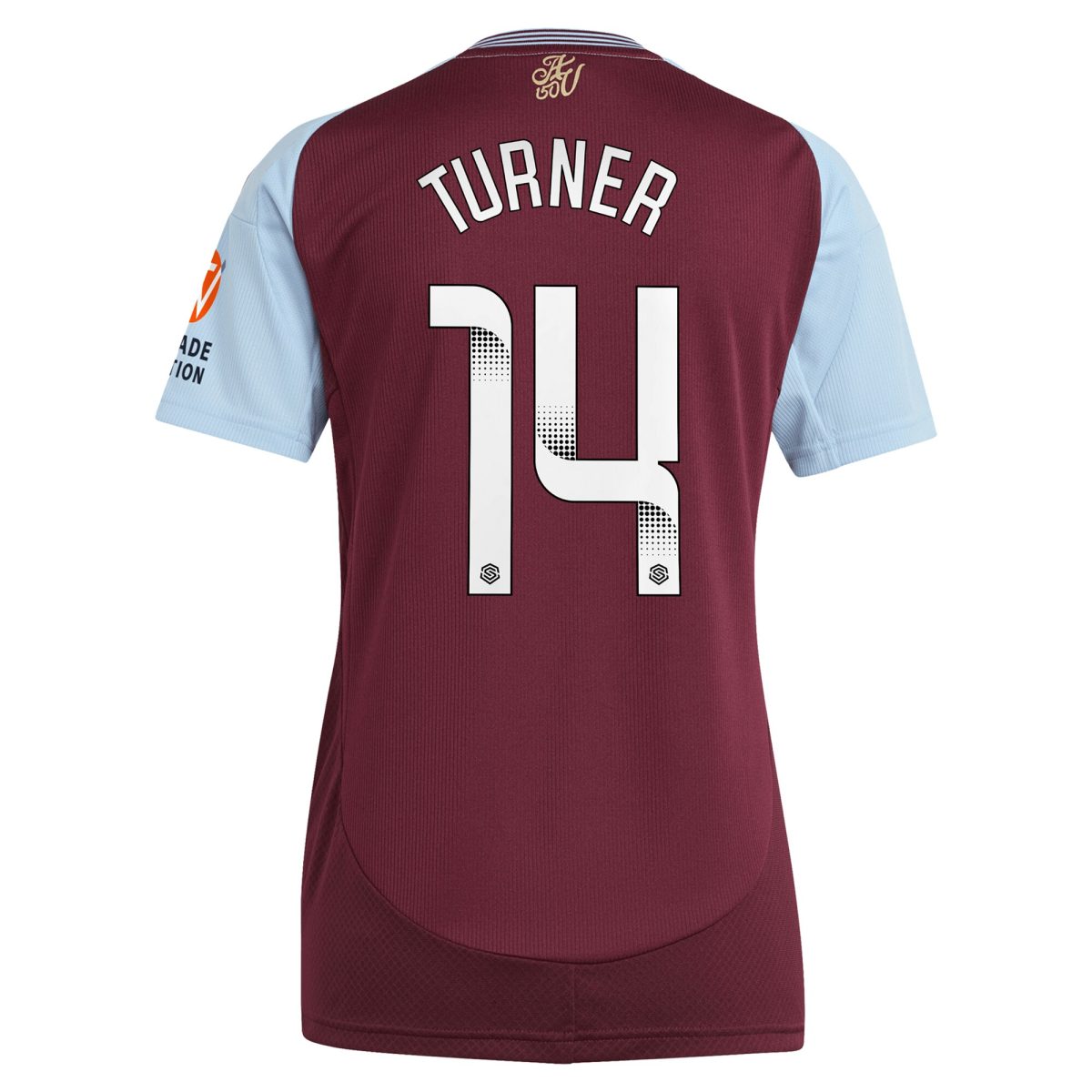 aston villa wsl adidas home shirt 2024-25 – womens with turner 14 printing Collection - Aston Villa Fan Shop Official Gear