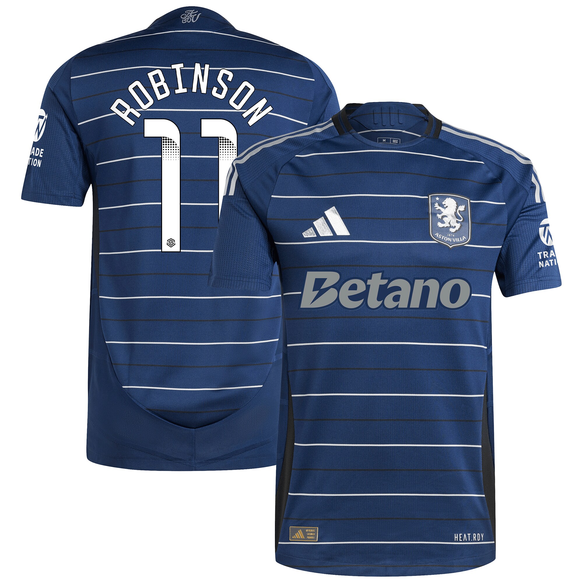 aston villa wsl adidas third authentic shirt 2024-25 with robinson 11 printing Collection - Aston Villa Fan Shop Official Gear