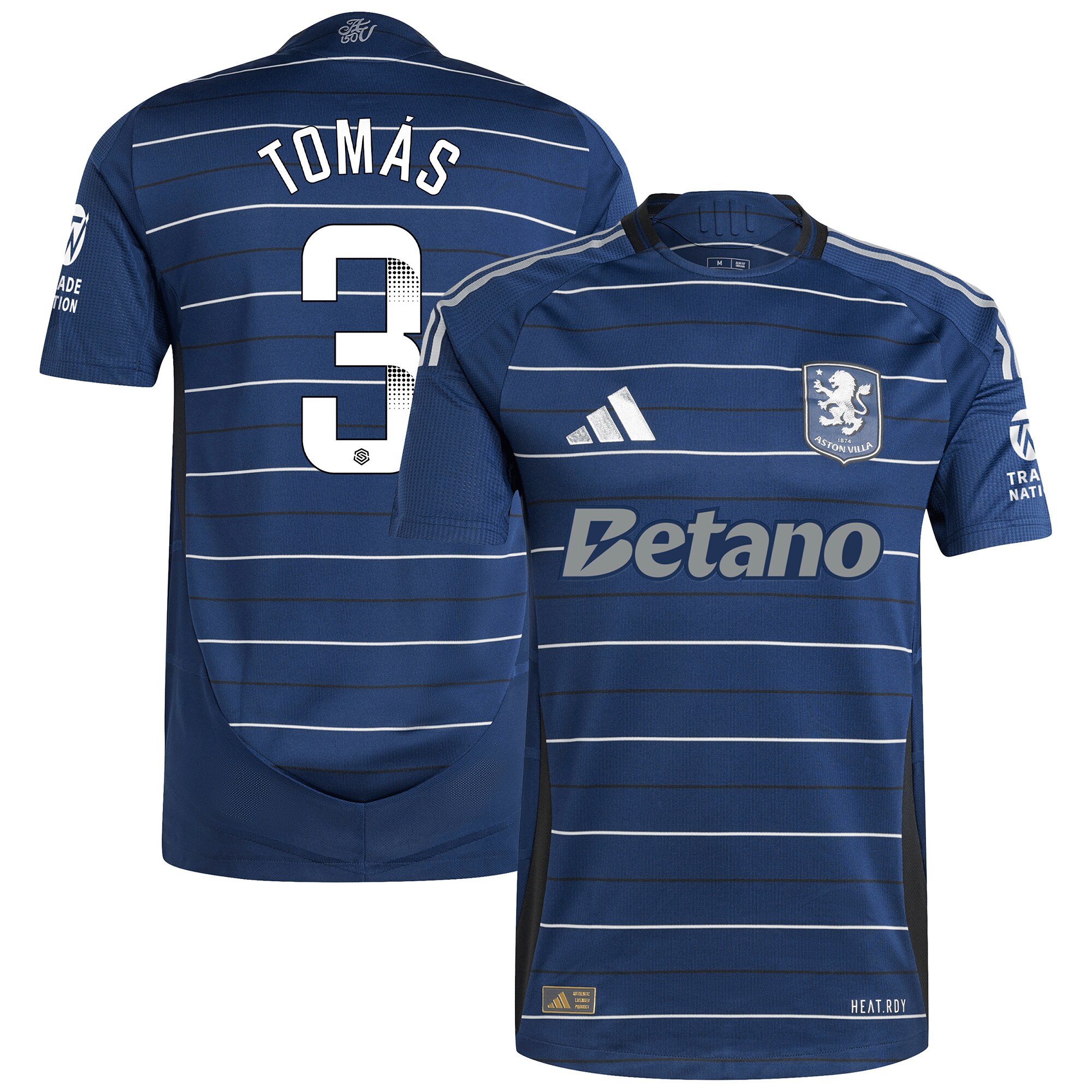 aston villa wsl adidas third authentic shirt 2024-25 with tomás 3 printing Collection - Aston Villa Fan Shop Official Gear