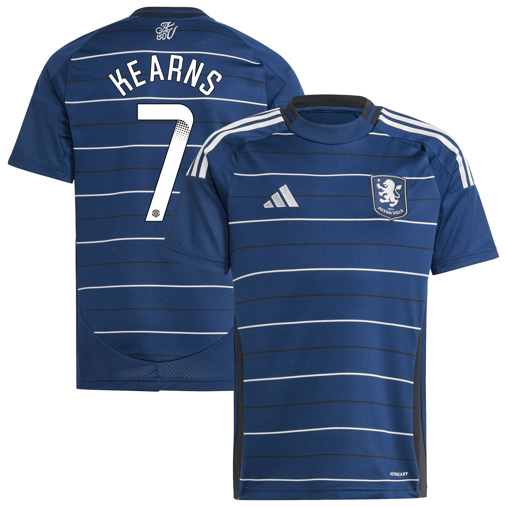 aston villa wsl adidas third shirt 2024-25 – kids with kearns 7 printing Collection - Aston Villa Fan Shop Official Gear