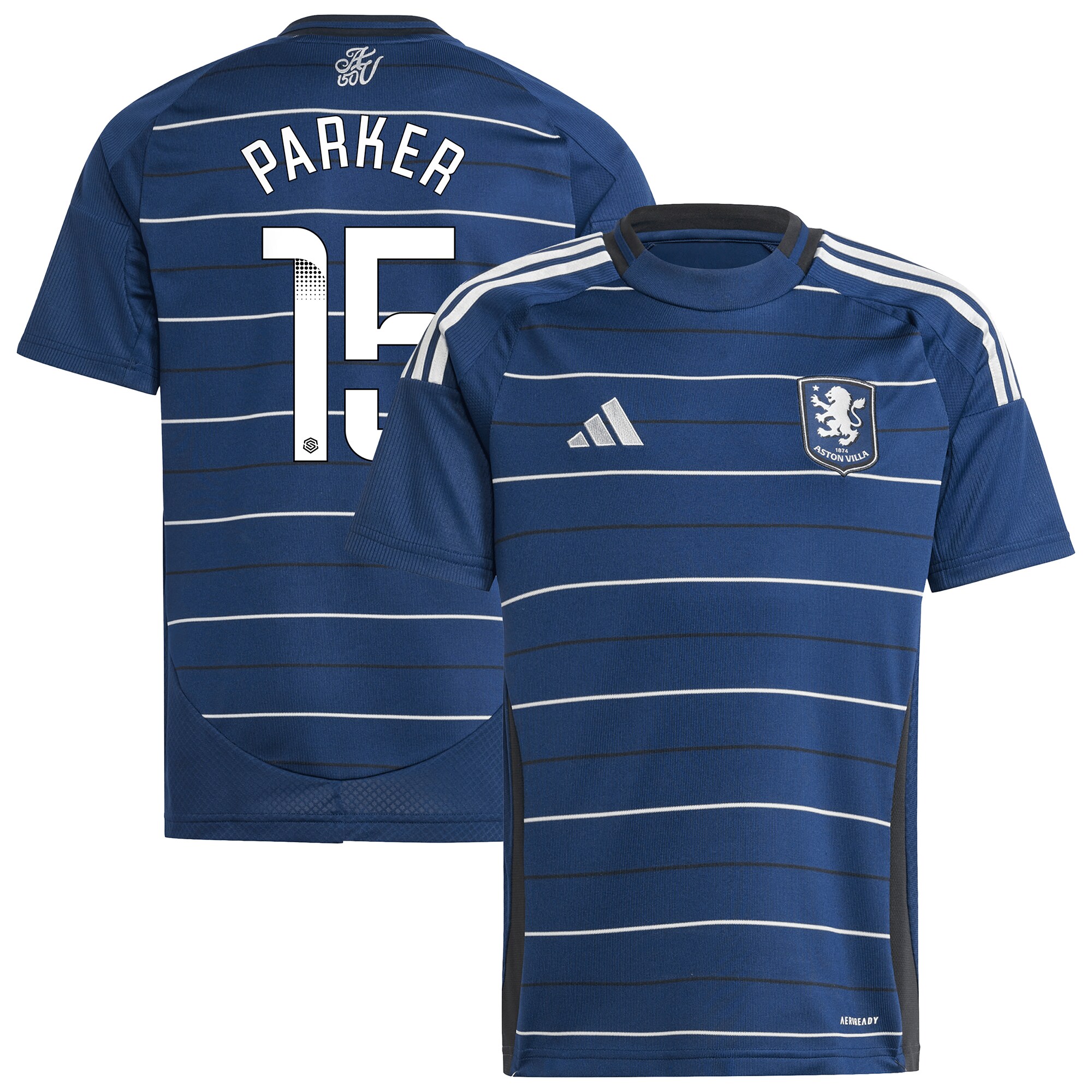 aston villa wsl adidas third shirt 2024-25 – kids with parker 15 printing Collection - Aston Villa Fan Shop Official Gear
