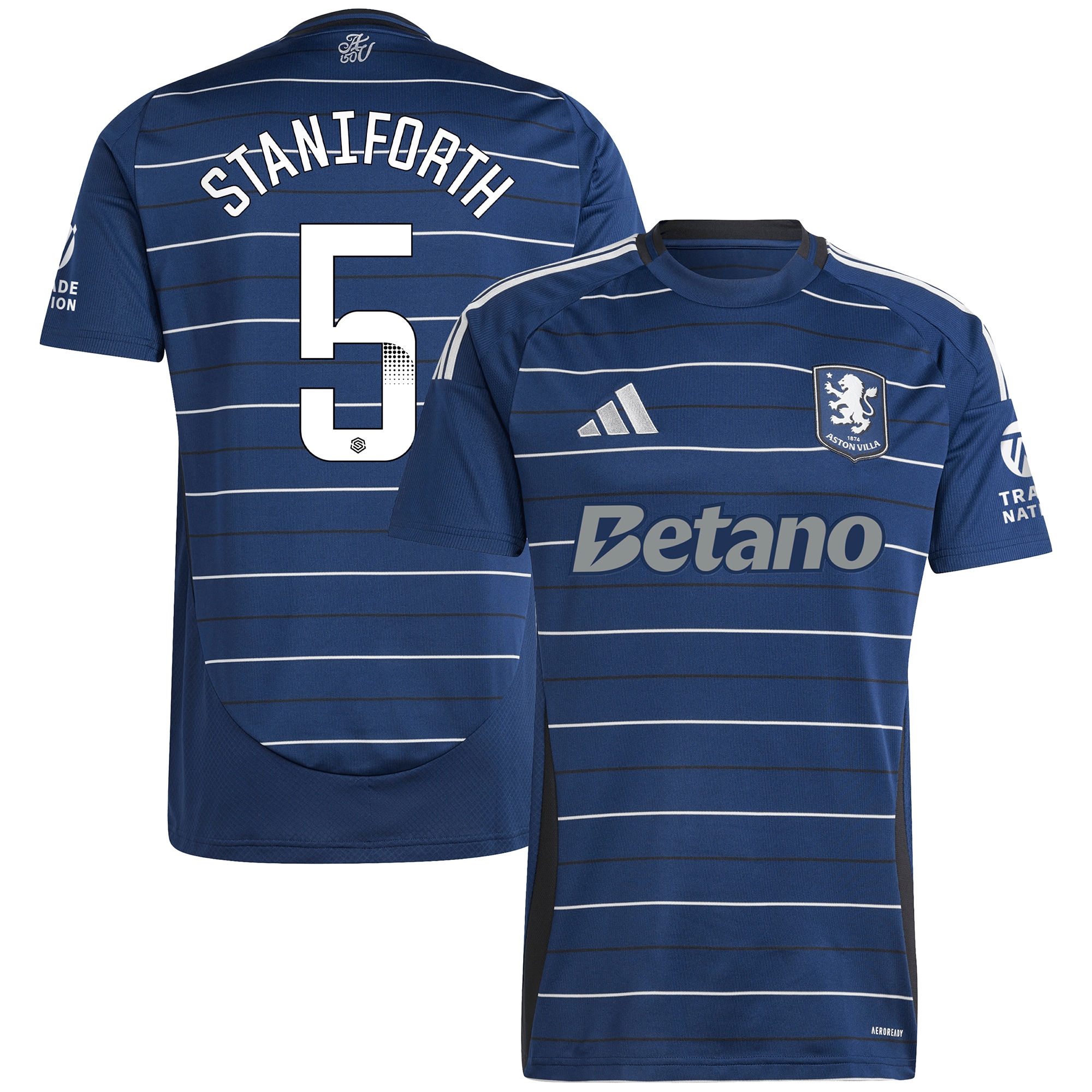 aston villa wsl adidas third shirt 2024-25 with staniforth 5 printing Collection - Aston Villa Fan Shop Official Gear