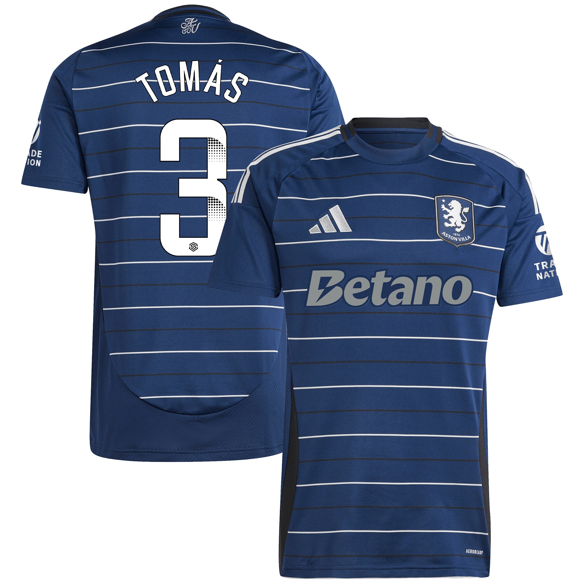 aston villa wsl adidas third shirt 2024-25 with tomás 3 printing Collection - Aston Villa Fan Shop Official Gear