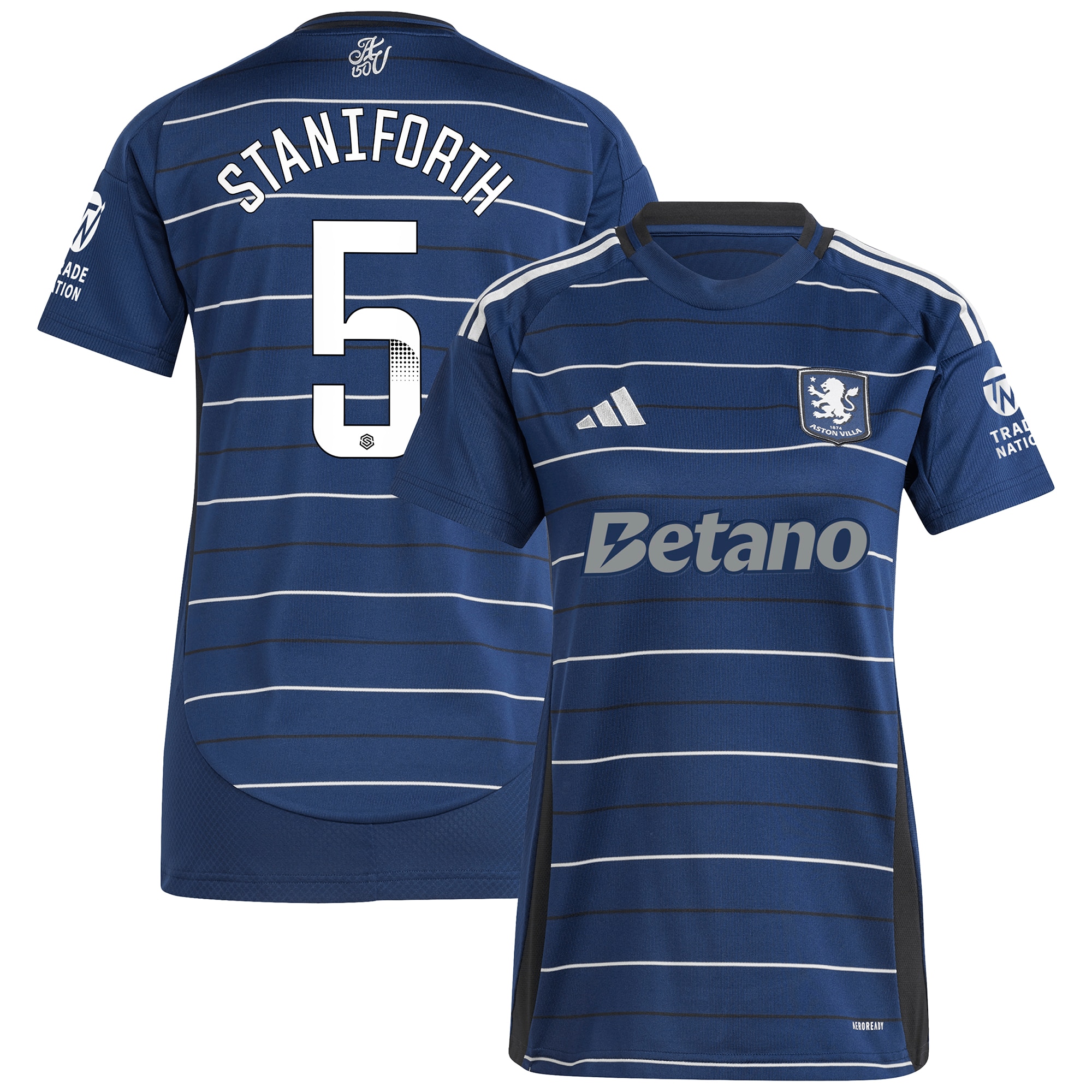 aston villa wsl adidas third shirt 2024-25 – womens with staniforth 5 printing Collection - Aston Villa Fan Shop Official Gear