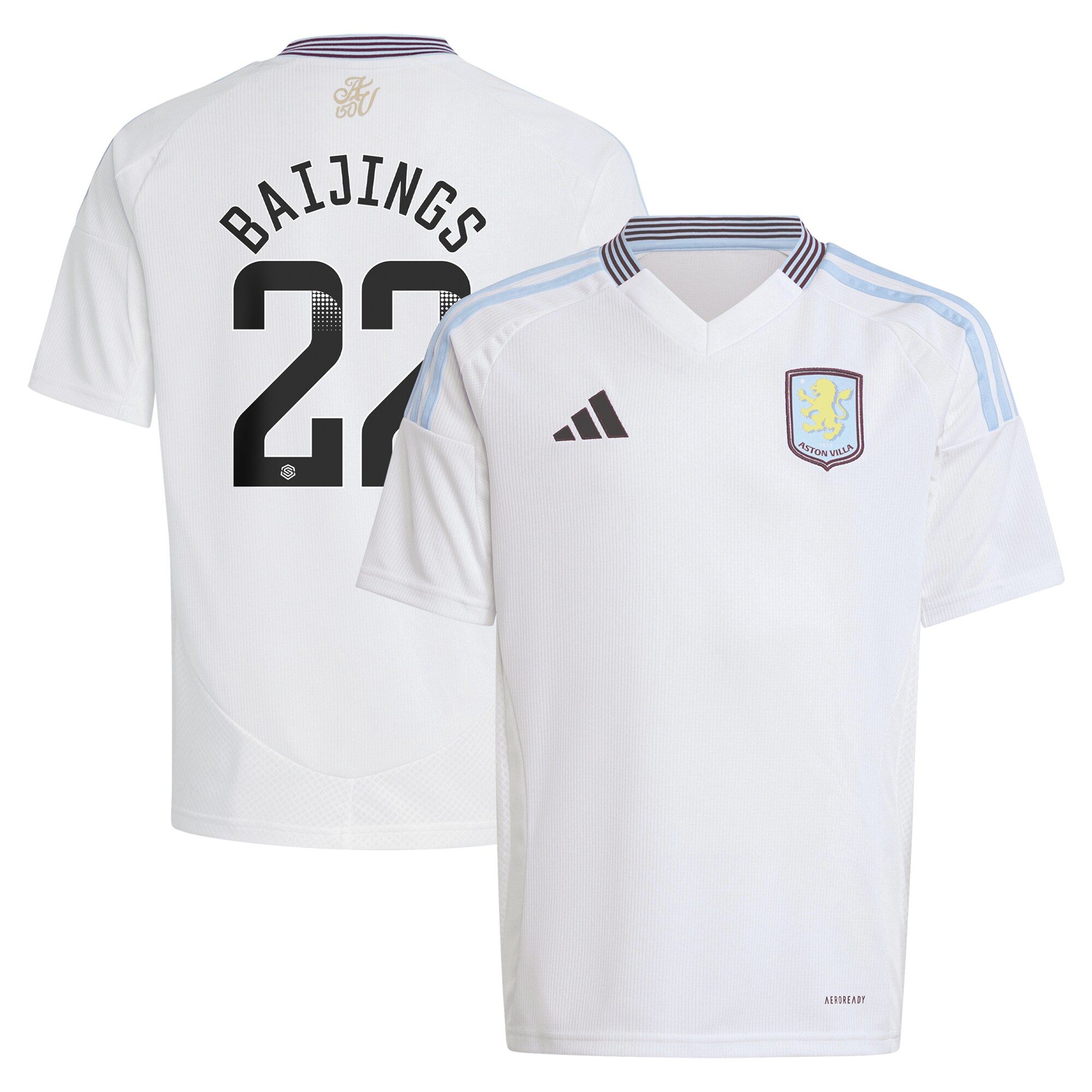 aston villa wsl away shirt 2024-25 – kids with baijings 22 printing Collection – Aston Villa Fan Shop Official Gear Collection - Aston Villa Fan Shop Official Gear