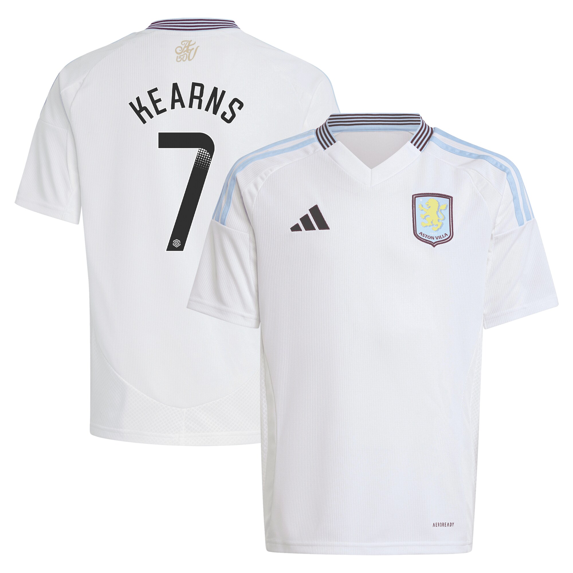 aston villa wsl away shirt 2024-25 – kids with kearns 7 printing Collection – Aston Villa Fan Shop Official Gear Collection - Aston Villa Fan Shop Official Gear