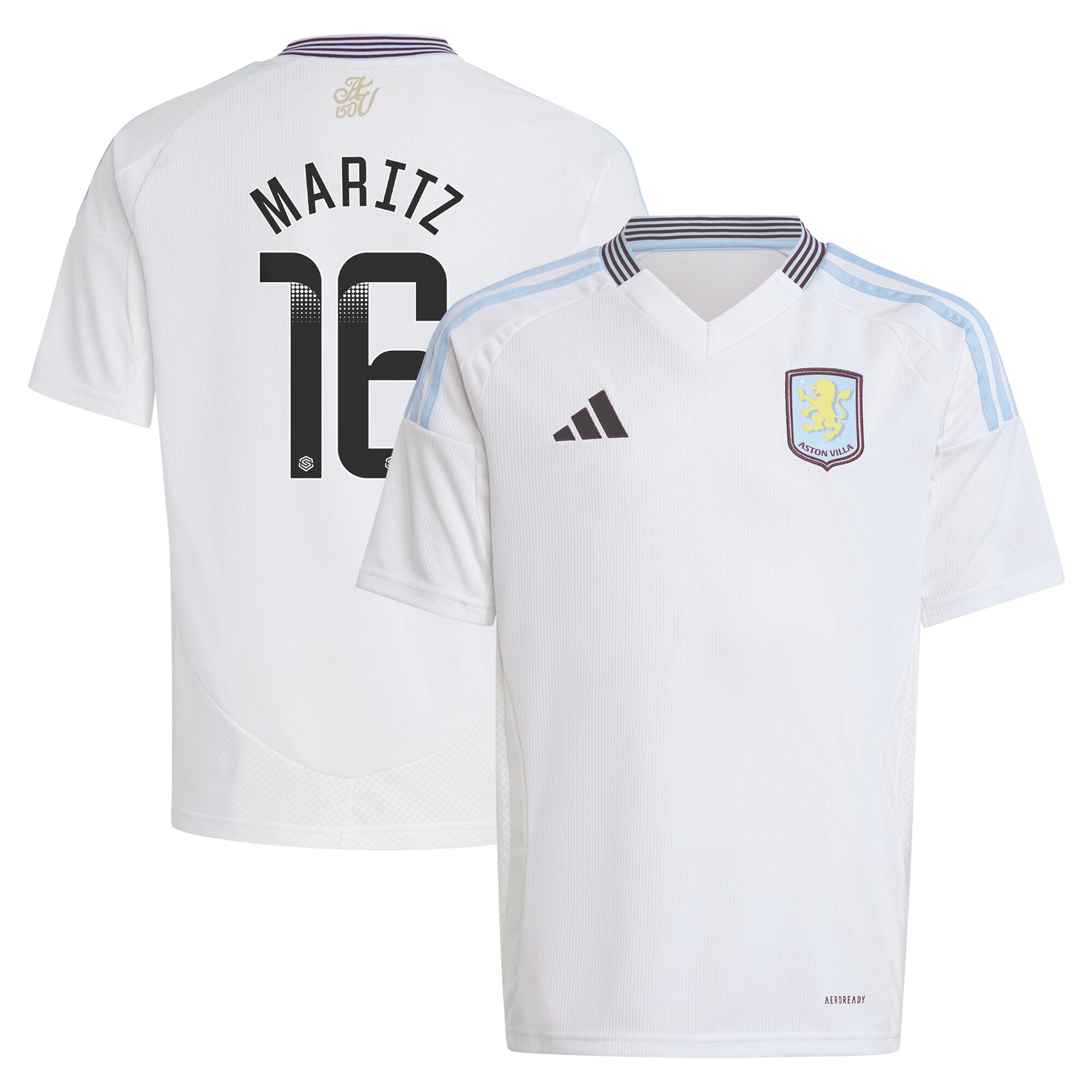 aston villa wsl away shirt 2024-25 – kids with maritz 16 printing Collection - Aston Villa Fan Shop Official Gear
