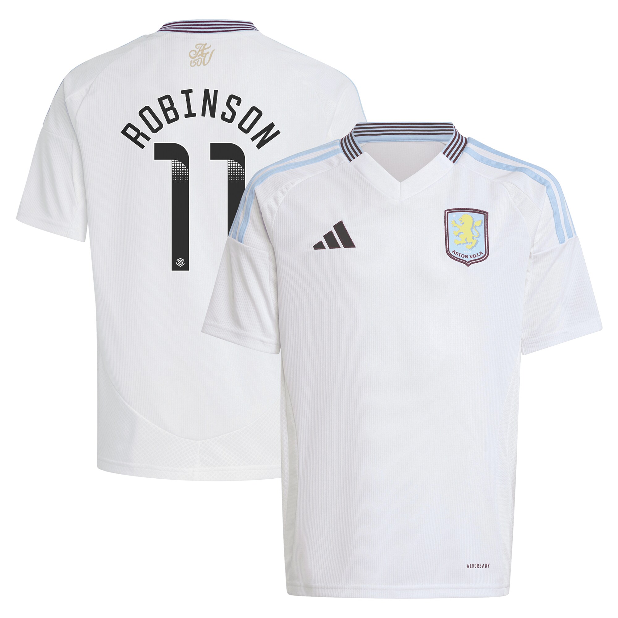 aston villa wsl away shirt 2024-25 – kids with robinson 11 printing Collection – Aston Villa Fan Shop Official Gear Collection - Aston Villa Fan Shop Official Gear