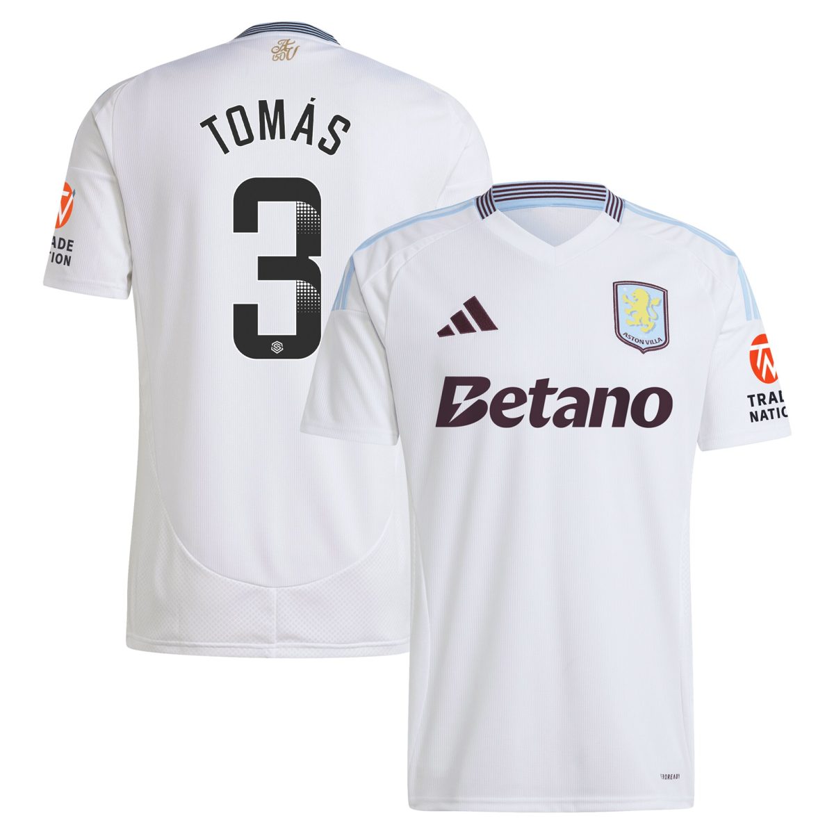 aston villa wsl away shirt 2024-25 with tomás 3 printing Collection – Aston Villa Fan Shop Official Gear Collection - Aston Villa Fan Shop Official Gear