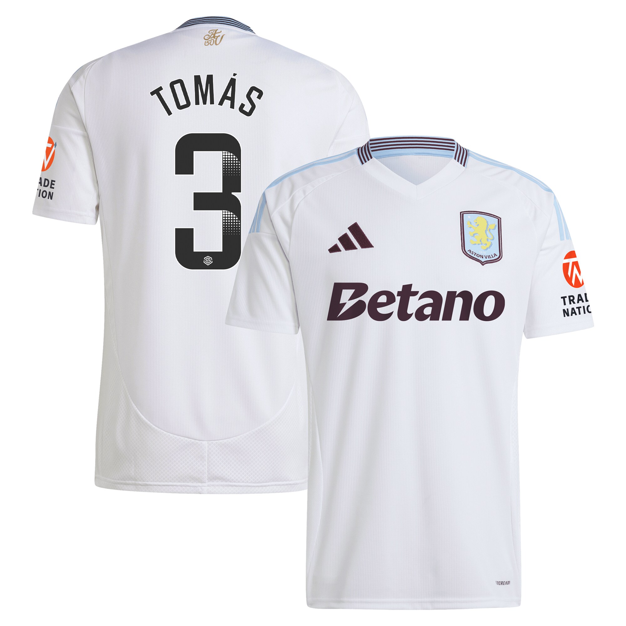 aston villa wsl away shirt 2024-25 with tomás 3 printing Collection – Aston Villa Fan Shop Official Gear Collection - Aston Villa Fan Shop Official Gear